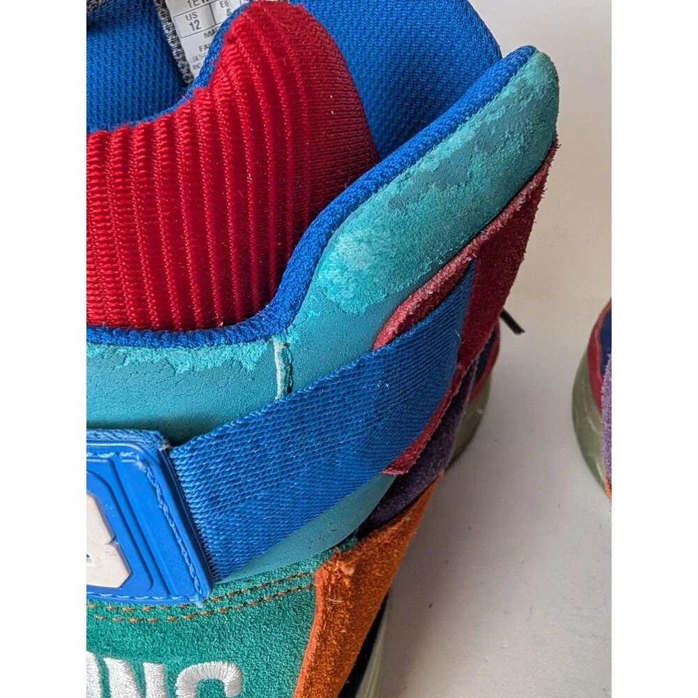 Patrick Ewing Athletics Remix Shoes 33 Hi Red Blue Gold Size 12 Limited Edition